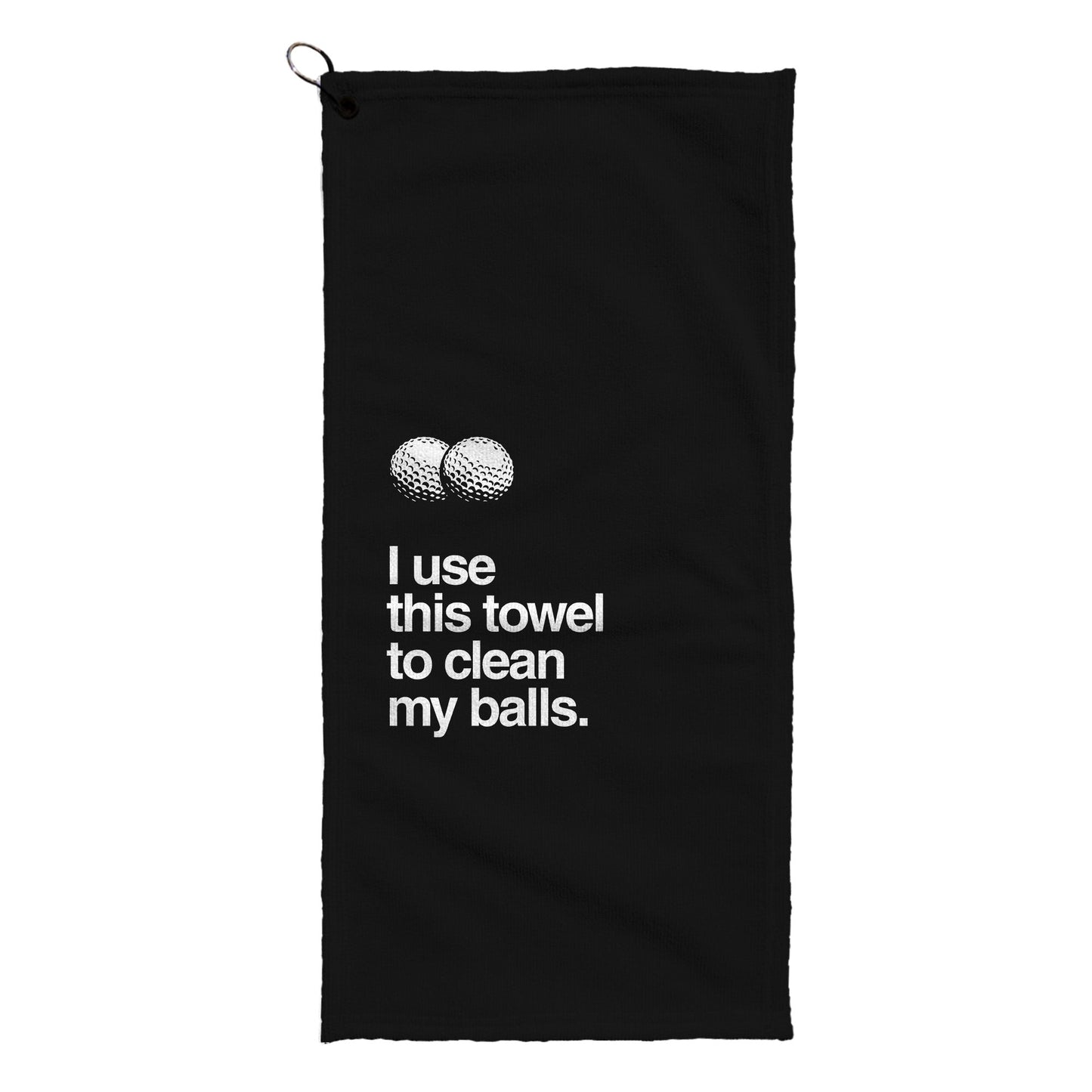 I Use This Towel To Clean My Balls - Funny Golf-Themed Golf Towel