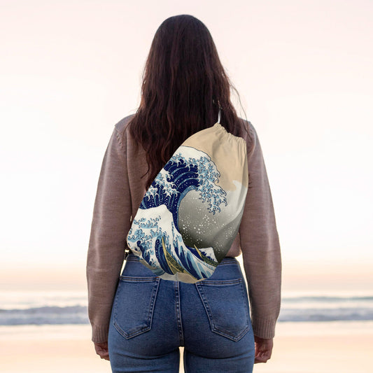 The Great Wave - Drawstring Duffle bag