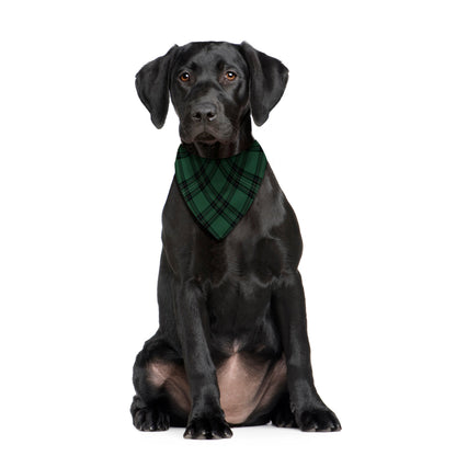 Green Tartan - Dog Bandana - 4 Sizes