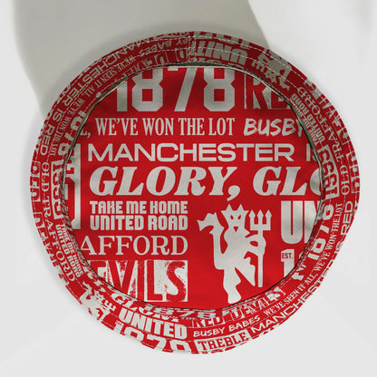 Manchester Red - Word Montage - Bucket Hat
