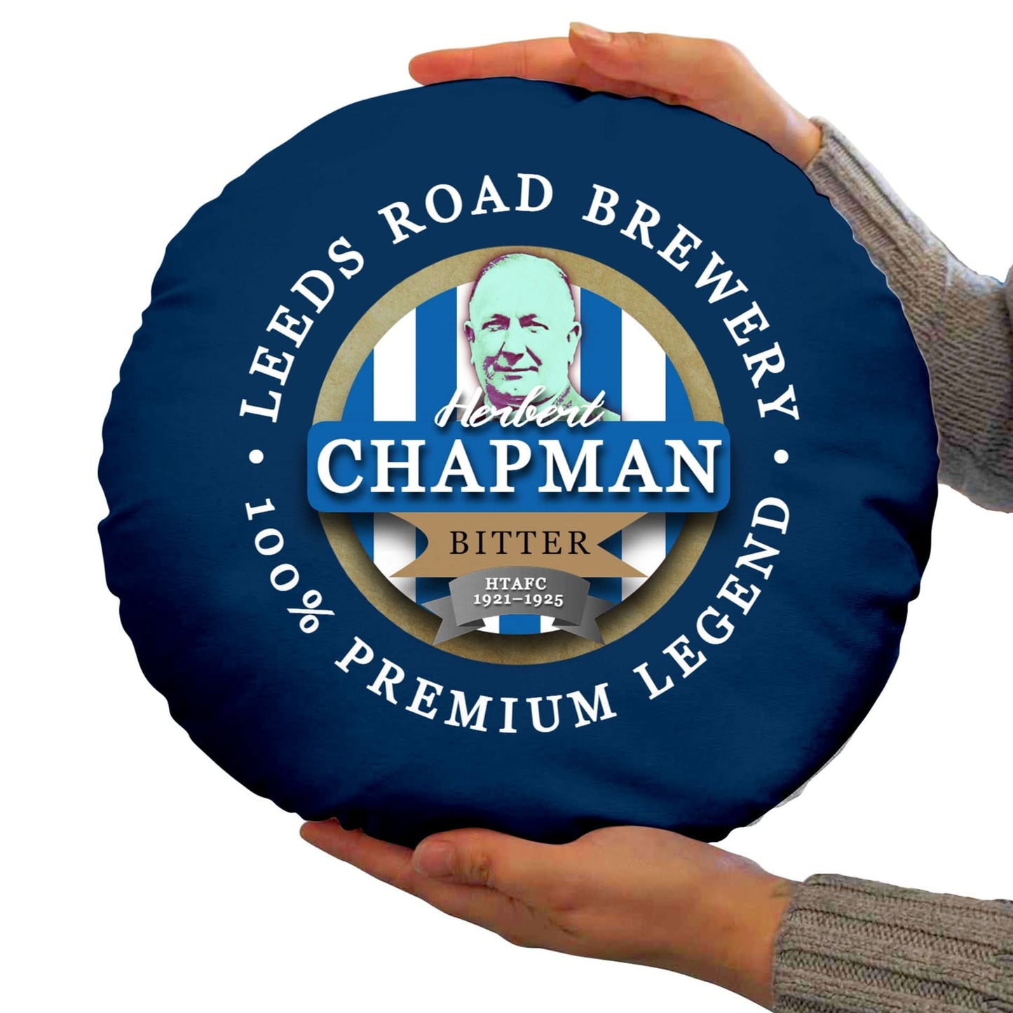 Huddersfield Chapman - Football Legends - Circle Cushion 14"