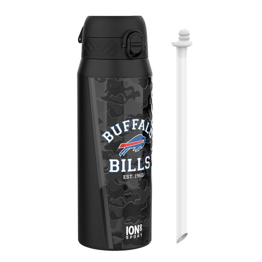 NFL x ION8 Insulated Steel Water Bottle, NFL Bills, 750ml (24oz)
