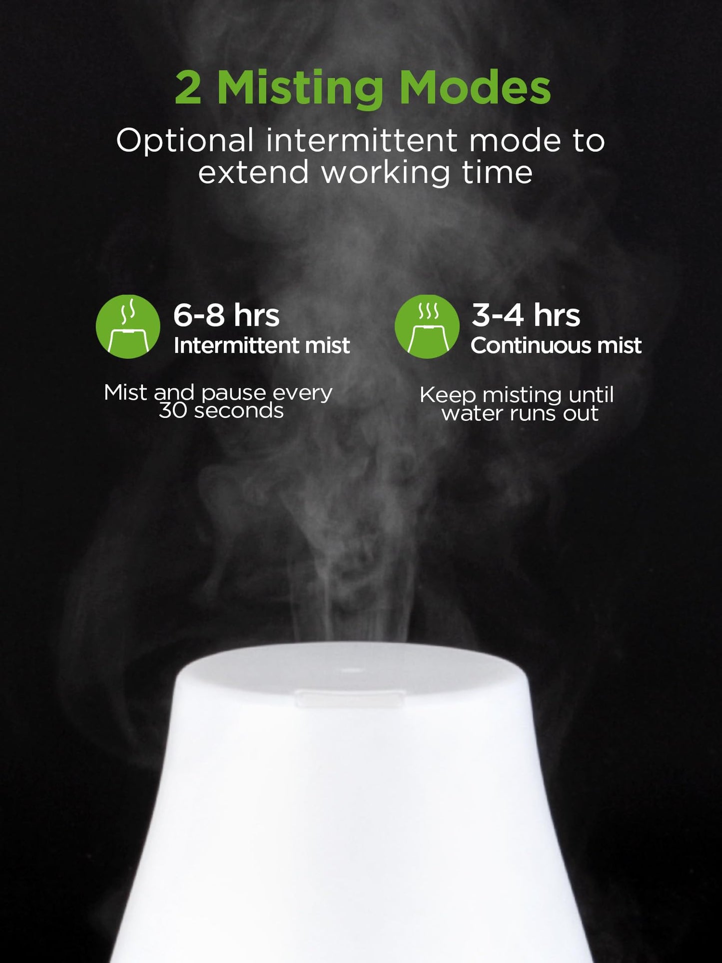 InnoGear Essential Oil Diffuser | 2-Pack Ultrasonic Diffusers for Home Aromatherapy, 7-Color LED, Auto Off