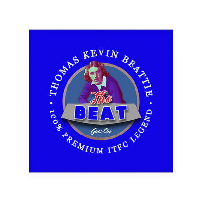 Ipswich Kevin Beattie - Football Coaster - Square Or Circle