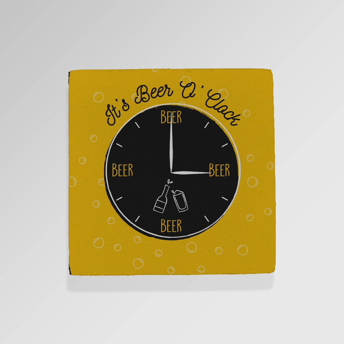 It's Beer O'Clock - Drinks Coaster - Round or Square