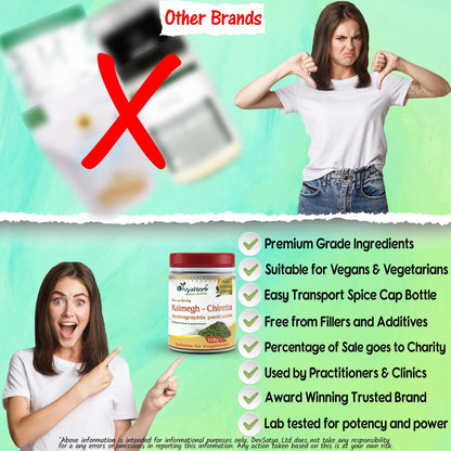 DivyaHerb Kalmegh Powder 100 gram - Daily Wellness Support