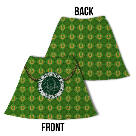 St Patrick's Day Shamrocks & Horseshoes - Novelty Kilt