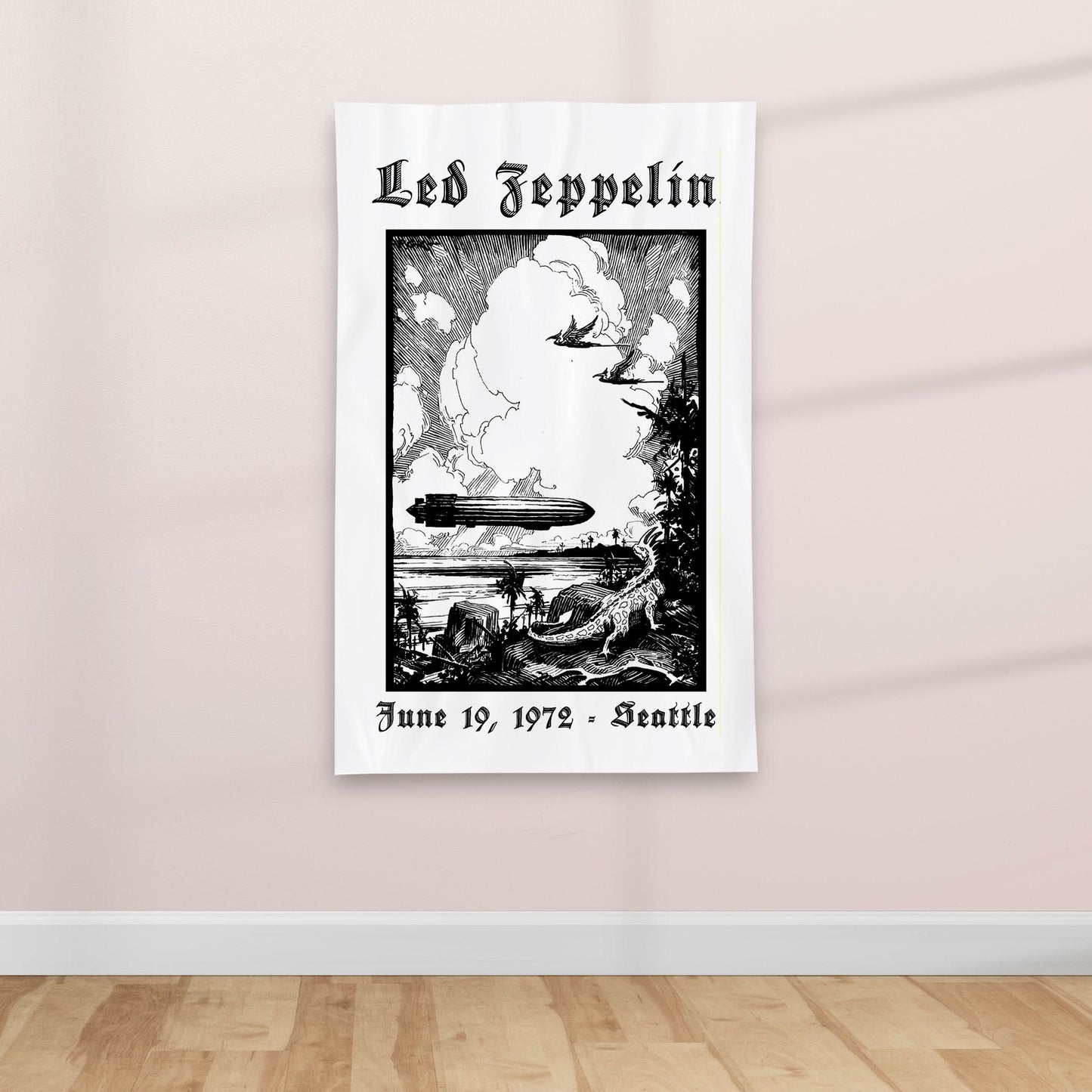 1960's Retro British Heavy Rock Music poster - Textile Poster