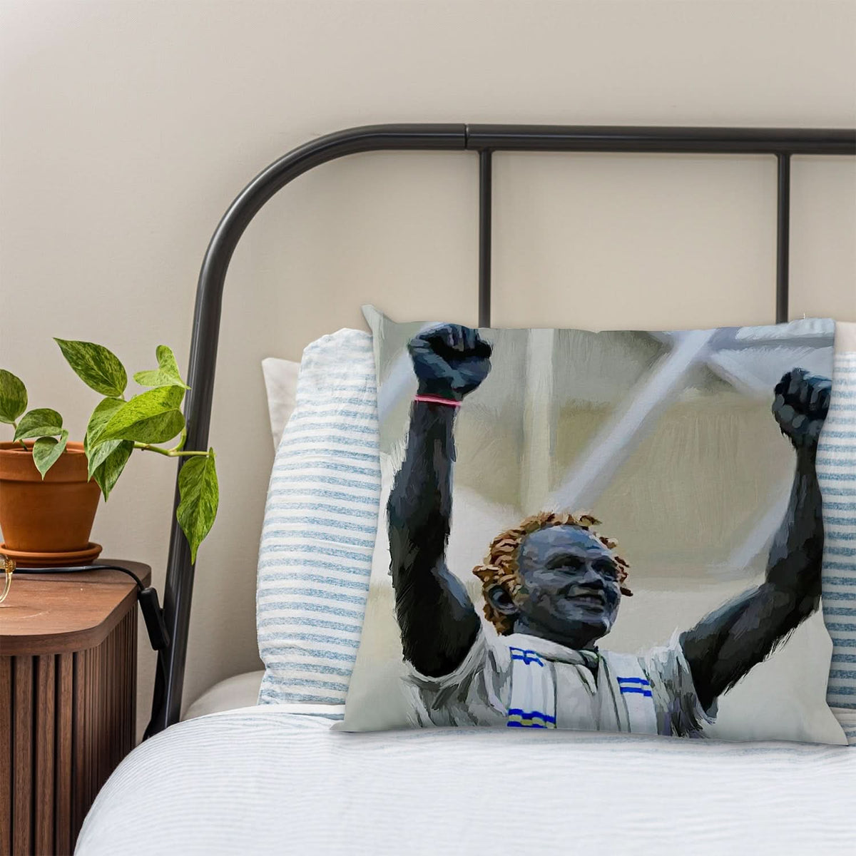 Lee Buccilli - Bremner statue - Cushion, Three Sizes
