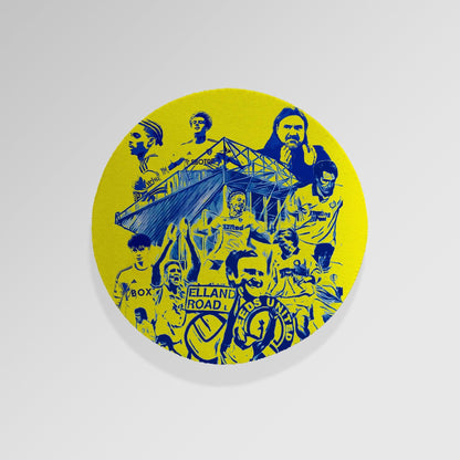 Leeds Montage - Football Coaster - Square Or Circle