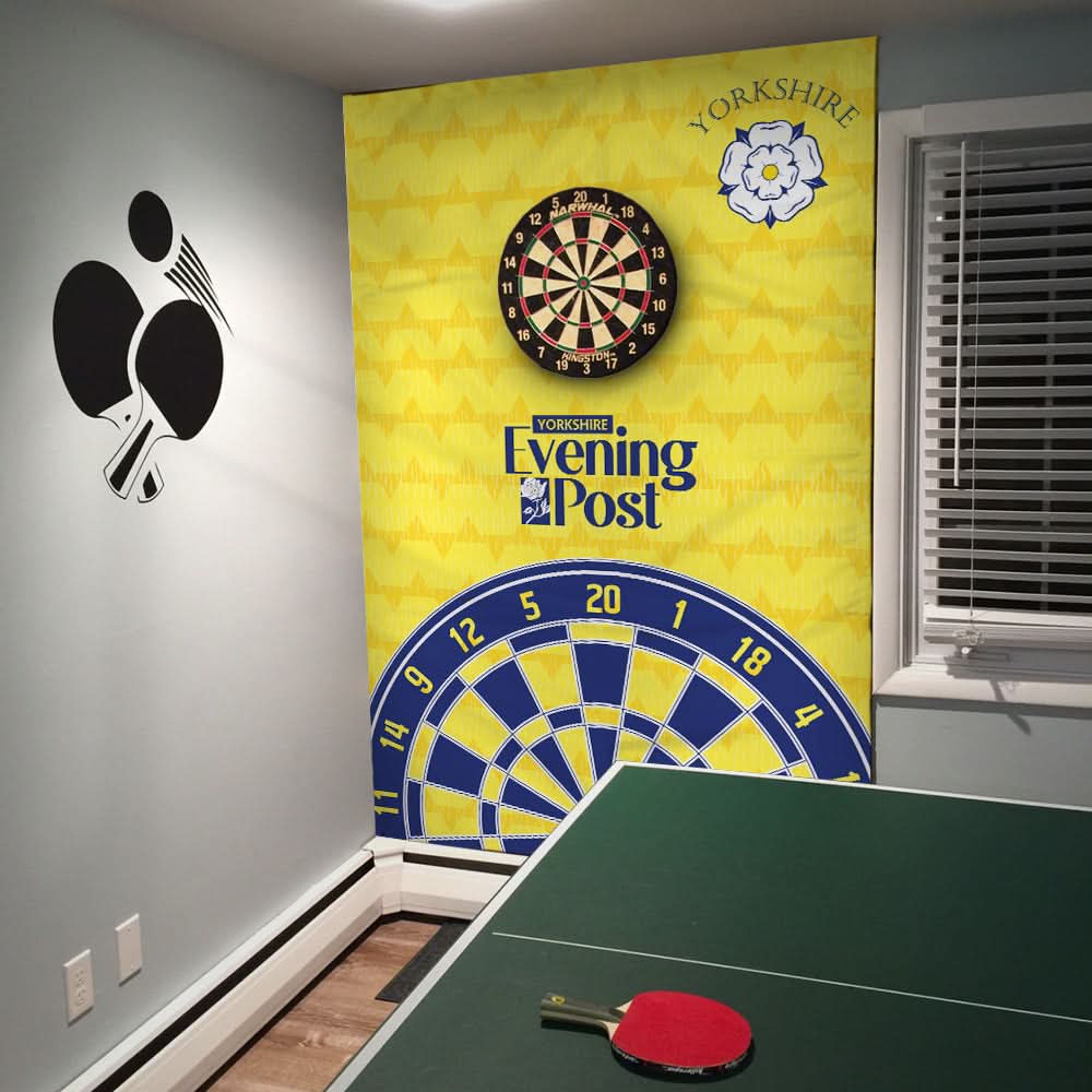Leeds - 1992 Away - Personalised Darts Wall Banner - Two Sizes [COLLECTIVE]