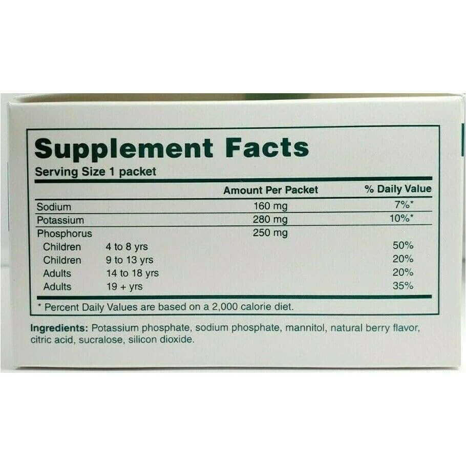 PHOS-NaK Powder Concentrate – Cypress Pharmaceutical | Sodium, Potassium & Phosphorus | Fruit Flavor