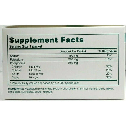 PHOS-NaK Powder Concentrate – Cypress Pharmaceutical | Sodium, Potassium & Phosphorus | Fruit Flavor