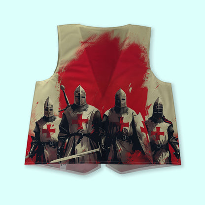 England Crusaders - Novelty Costume Fancy Dress Waistcoat ( 4 sizes available )