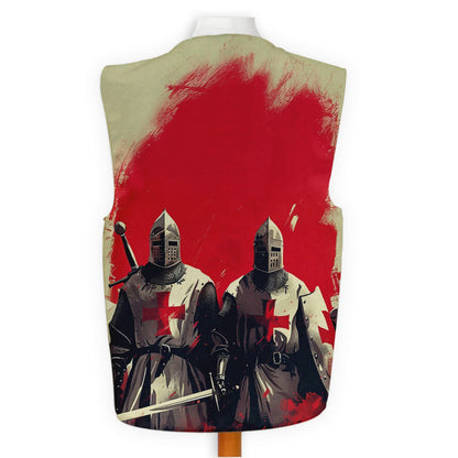 England Crusaders - Novelty Costume Fancy Dress Waistcoat ( 4 sizes available )
