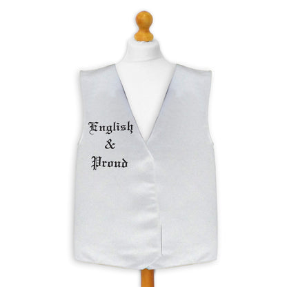 English and Proud - Novelty Costume Fancy Dress Waistcoat ( 4 sizes available )