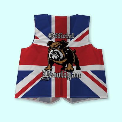 British Bulldog - Novelty Costume Fancy Dress Waistcoat ( 4 sizes available )