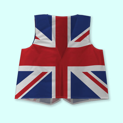 Union Jack - Novelty Costume Fancy Dress Waistcoat ( 4 sizes available )