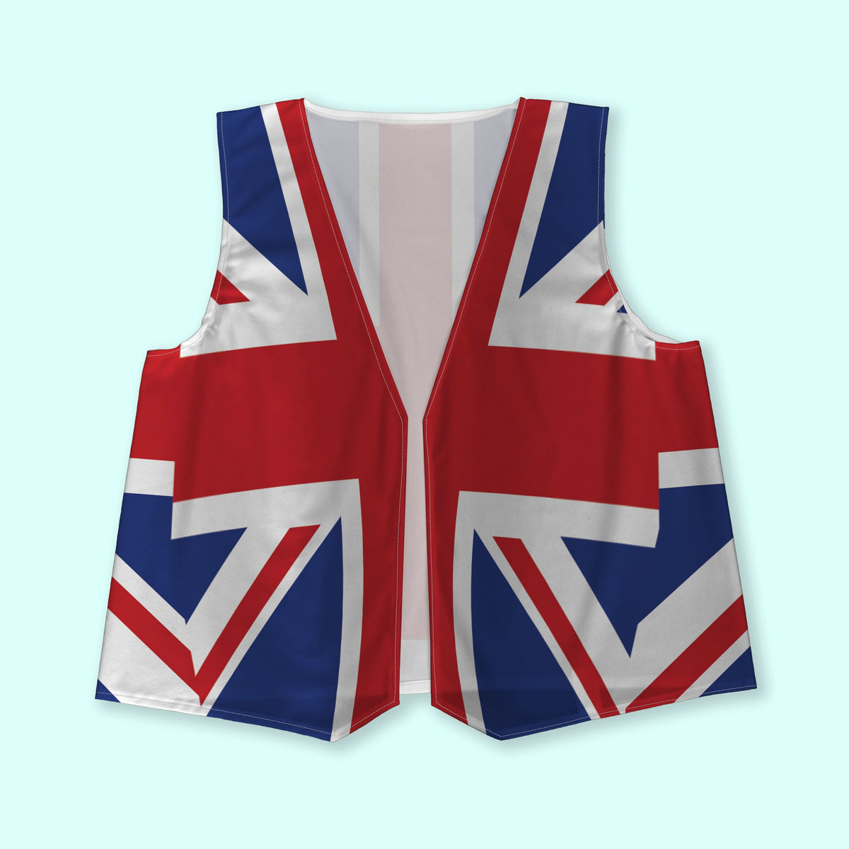 Union Jack - Novelty Costume Fancy Dress Waistcoat ( 4 sizes available )
