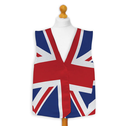 Union Jack - Novelty Costume Fancy Dress Waistcoat ( 4 sizes available )
