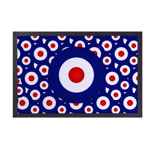 MOD Target Blue - Door Mat - 60cm x 40cm