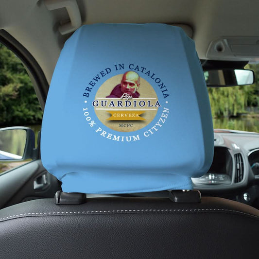 Manchester Blue Guardiola - Football Legends - Headrest Cover