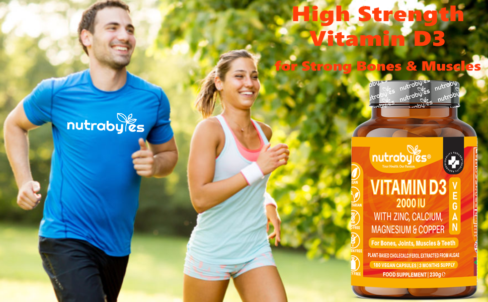 Vegan Vitamin D3 2000 IU Complex, 180 Capsules