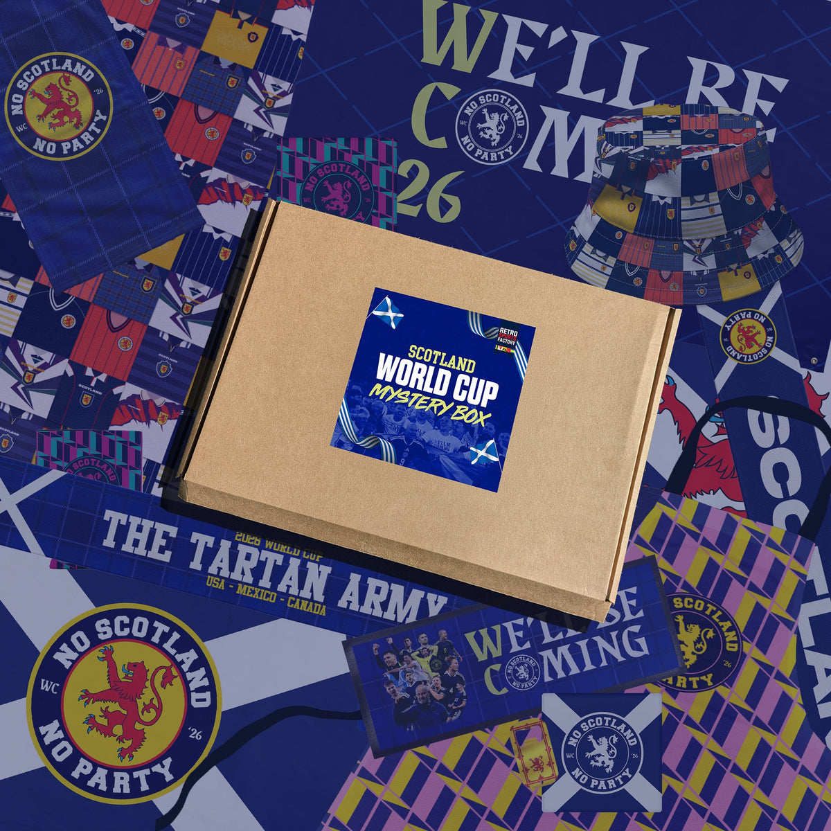 Scotland World Cup Father's Day Bar Box | Retro Man Cave Set