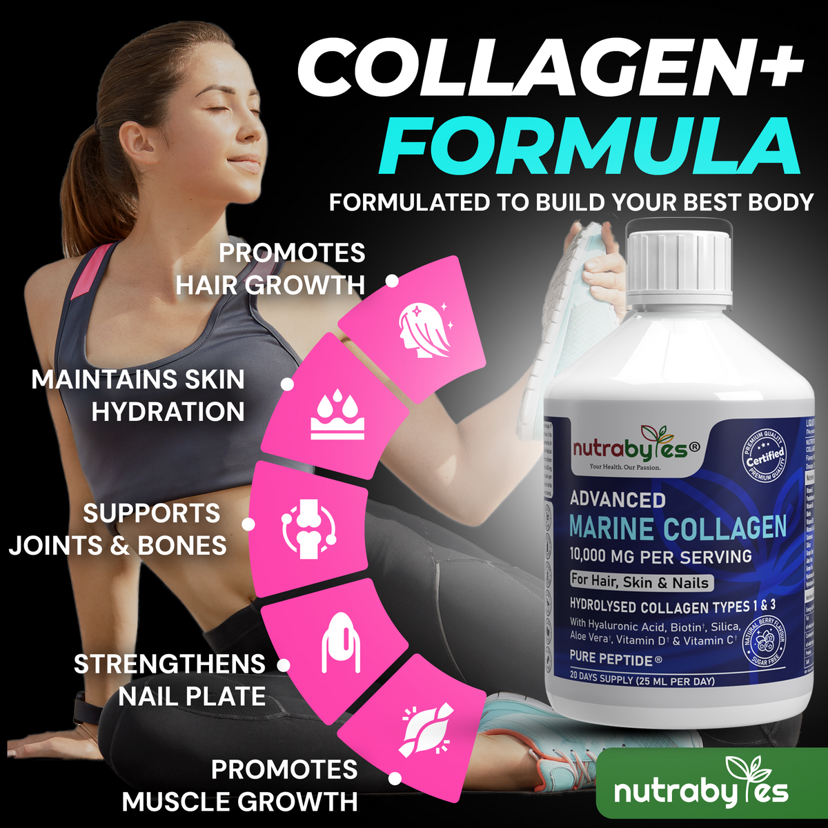 Advanced Liquid Marine Collagen, 500ml