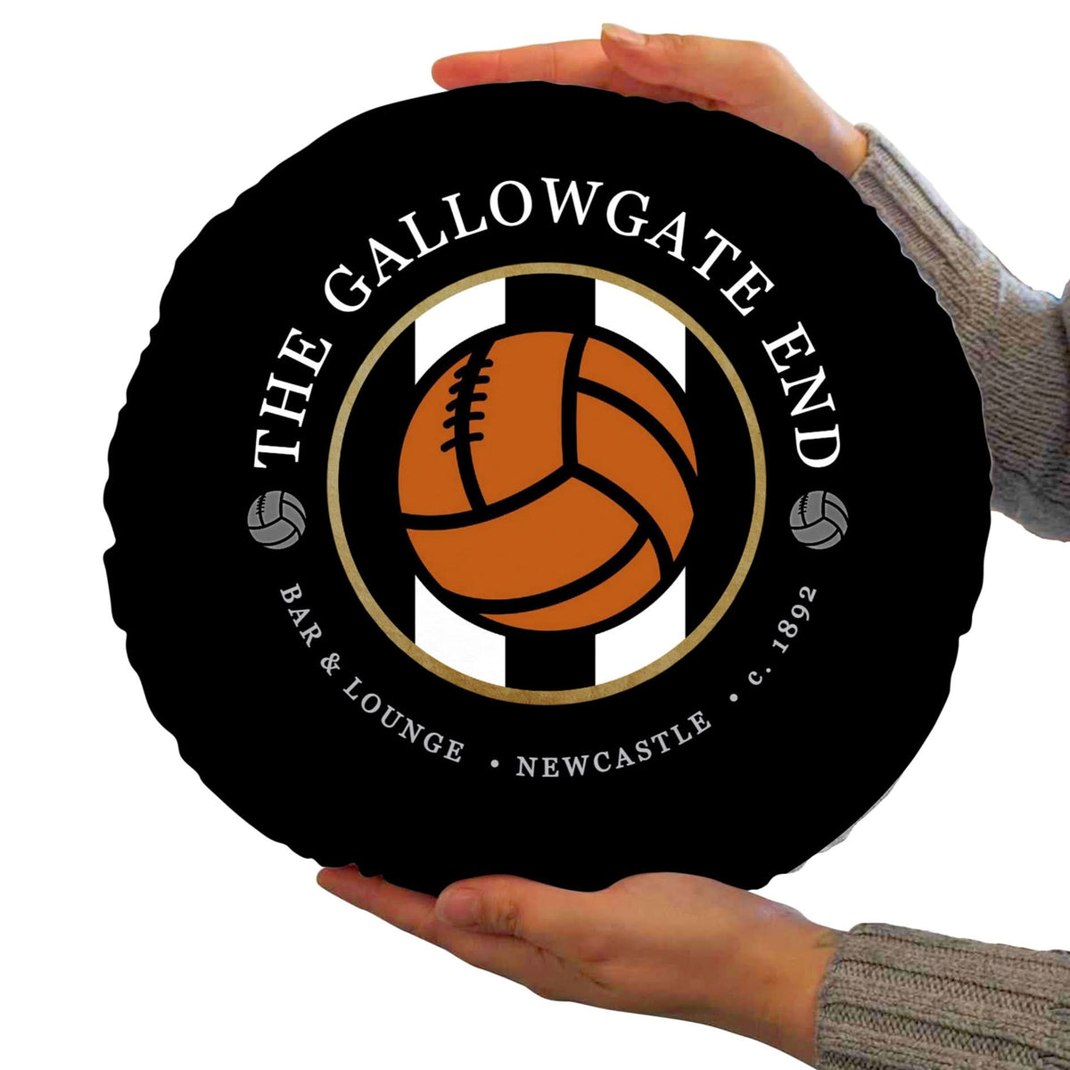Newcastle Gallowgate - Football Legends - Circle Cushion 14"