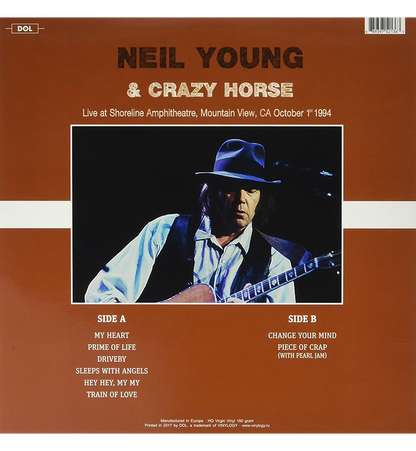 Neil Young & Crazy Horse – Live at the Shoreline Amphitheatre, Mountain View, CA, 1994 (12-Inch Album on 180g Translucent Green Vinyl)