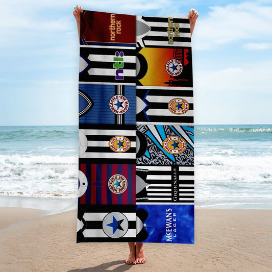 Newcastle - Kit Montage - Beach Towel - 150cm x 75cm