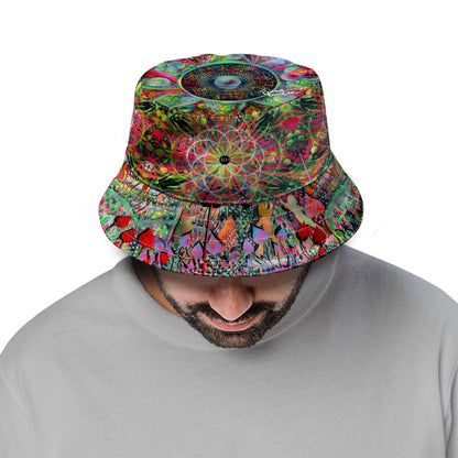 Penny Banger - Inverted Colours Spirograph - Bucket Hat