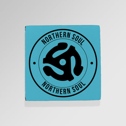 Northern Soul - Record Spindle - Blue - Drinks Coaster - Round or Square