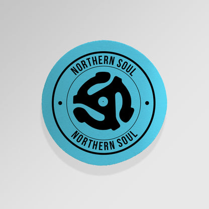 Northern Soul - Record Spindle - Blue - Drinks Coaster - Round or Square