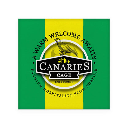 Norwich Canaries - Football Coaster - Square Or Circle