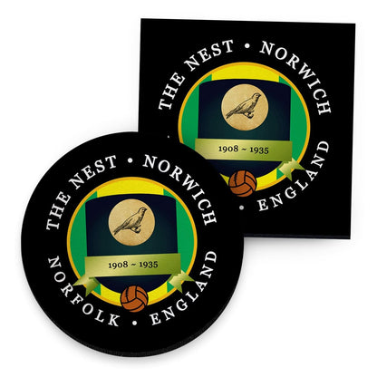 Norwich The Nest - Football Coaster - Square Or Circle