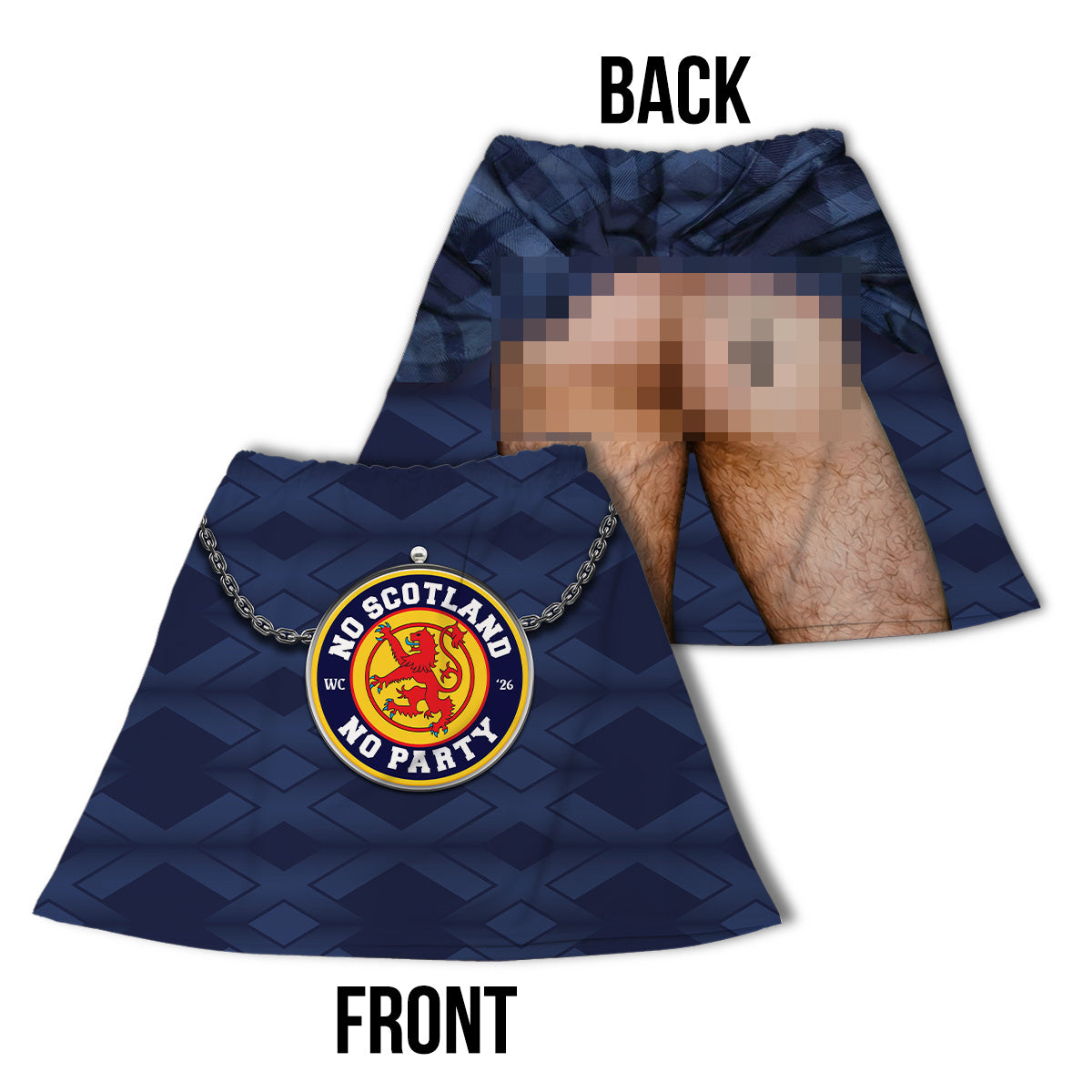 Scotland Kit (Exposed Behind) Scotland WC26 - Novelty Kilt
