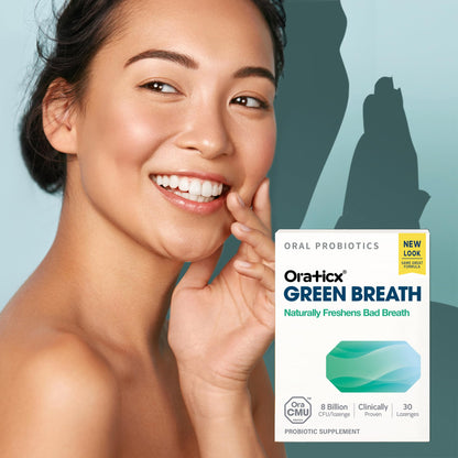 OraTicx Oral Probiotics Green Breath - Mint Lozenges, 8B CFU, 2-Pack
