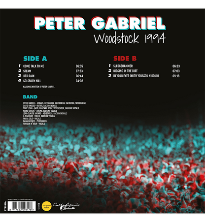 Peter Gabriel – Woodstock 1994 (12-Inch Album on 180g Vinyl)