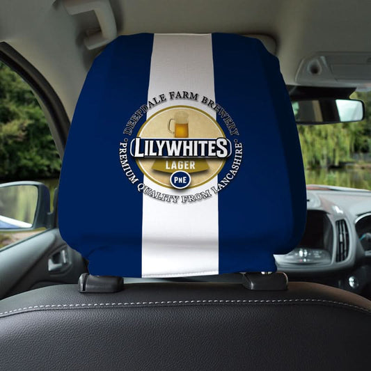 Preston Lilywhites - Football Legends - Headrest Cover
