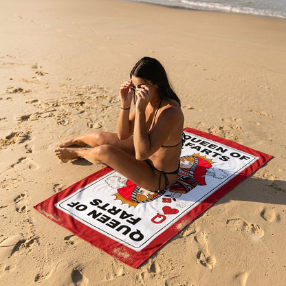 Queen Of Farts - Beach Towel