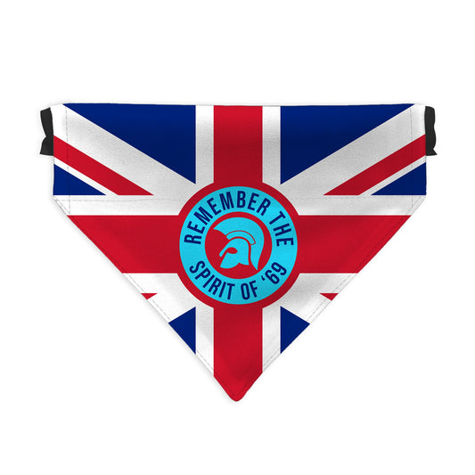Remember The Spirit Of 69 - Blue - Dog Bandana - 4 Sizes