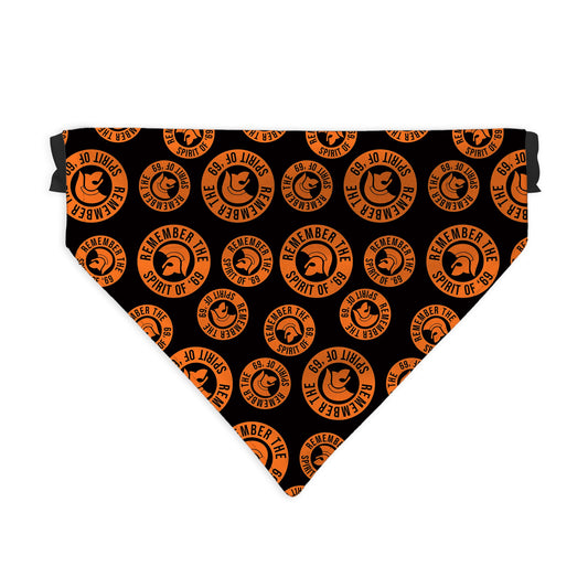 Remember The Spirit Of 69 - Orange - Dog Bandana - 4 Sizes