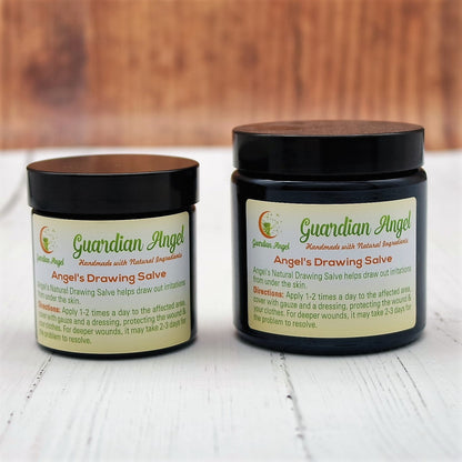 Drawing Salve- splinters, boils, thorns, pimples, ingrown hairs, and bug bites.