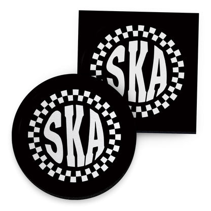 SKA Checks - Drinks Coaster - Round or Square