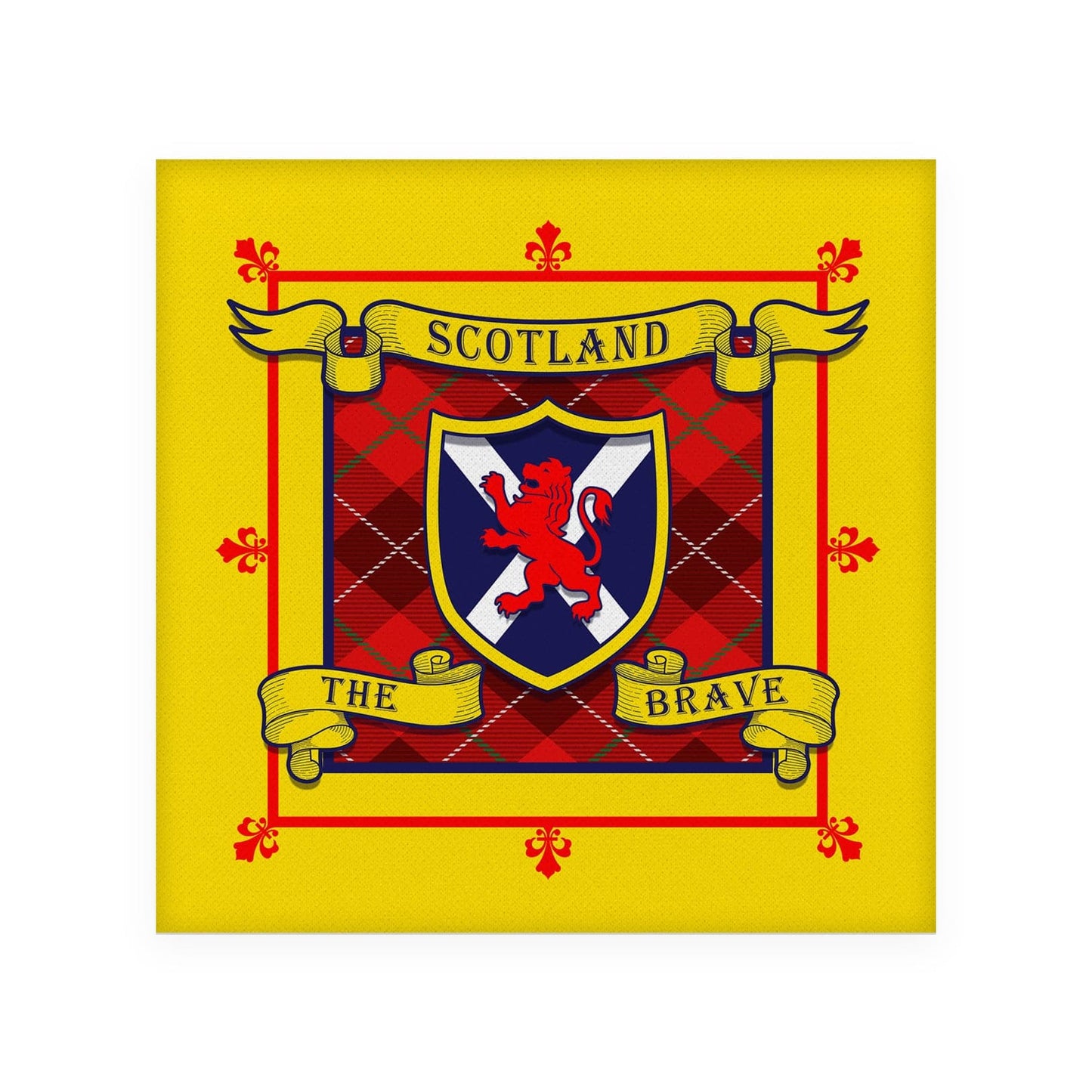 Scotland The Brave - Drinks Coaster - Square Or Circle