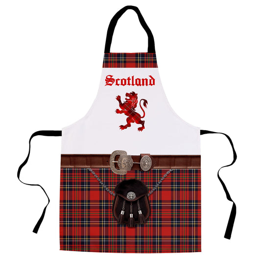 Scotland! Royal Stewart Kilt - Novelty - Water-Resistant Adults Apron