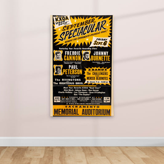 1960's Retro American Singers Music poster - Textile Poster