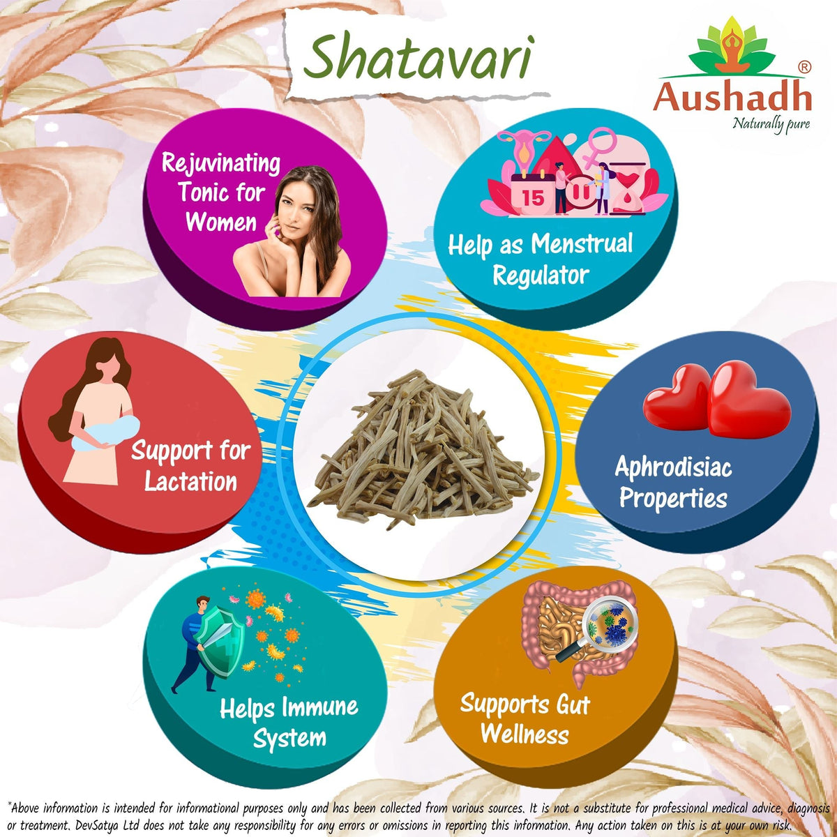 Aushadh Shatavari Powder 100 gram - Women's Wellness Support